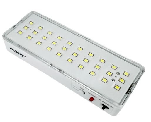 LUMINARIA DE EMERGENCIA 30LEDS BIVOLT 1W 6500K AVANT