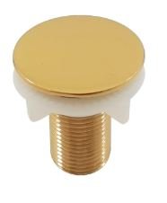 TAPA FURO 1/2 PARA VALVULA / TORNEIRA / BIDE METAL GOLD DOURADO