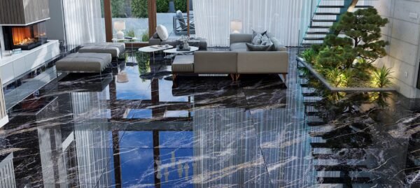 PORCELANATO LASTRA POLIDO QUARTZO DARK 90X180 DELTA NOVA (3,24)