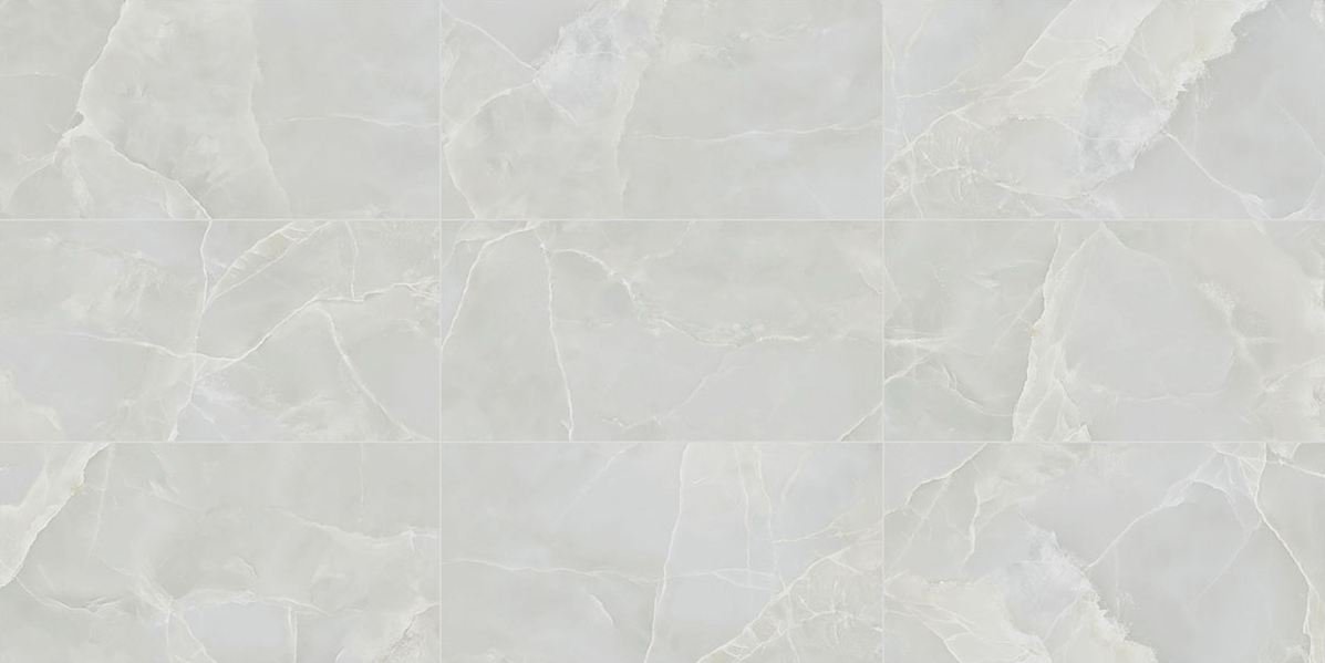 PORCELANATO POLIDO ONYX BLANC RT 60X120 DELTA NOVA (2,88)