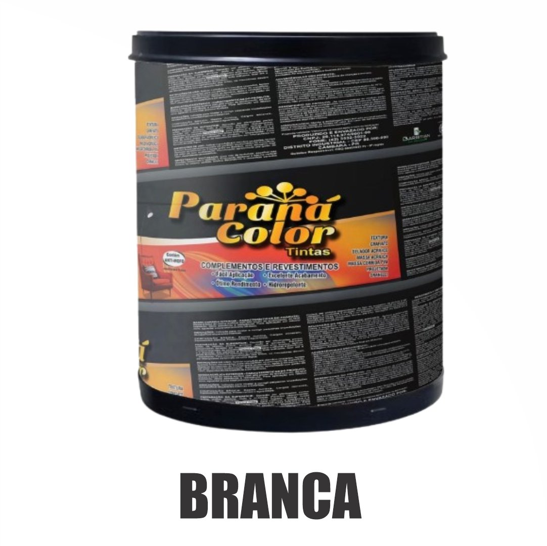 TEXTURA ACRILICA HIDROREPELENTE BARRICA 25KG BRANCA PARANA COLOR