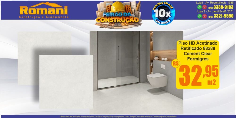 GR_piso extra ACETINADO RETIFICADO NEVADA MATE 75X75 EMBRAMACO barato promocao oferta