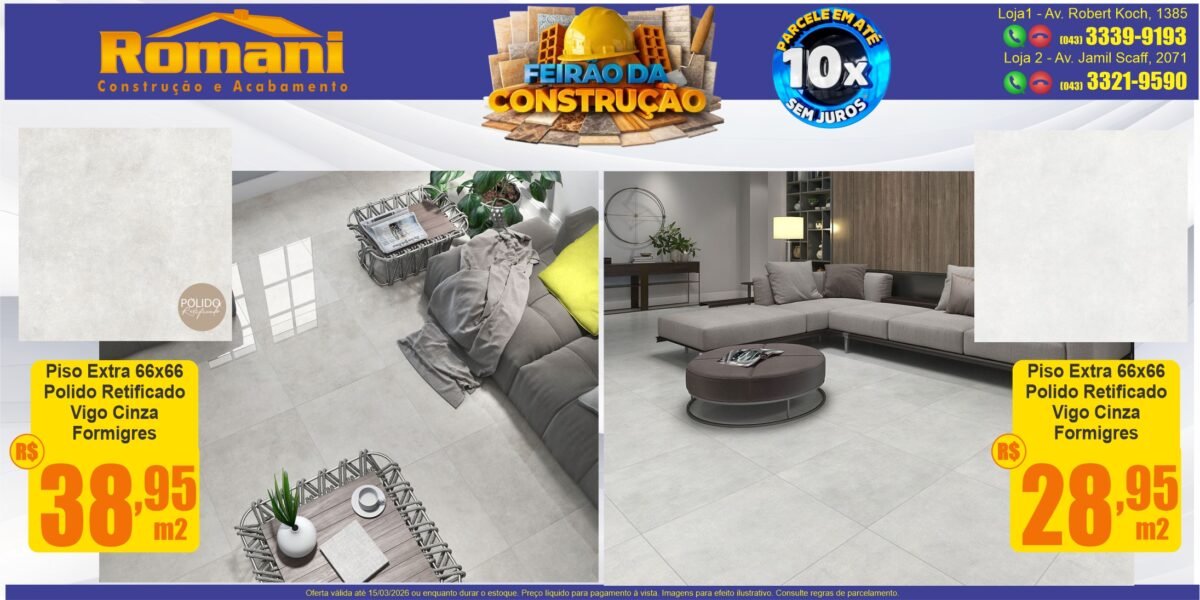 GR_piso extra acetinado + polido 66x66 vigo cinza HD retificado barato promocao oferta