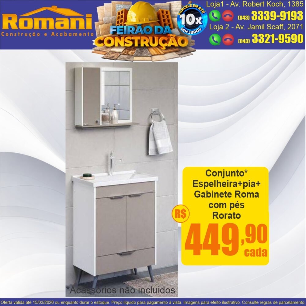 conjunto rorato roma promocao oferta barato