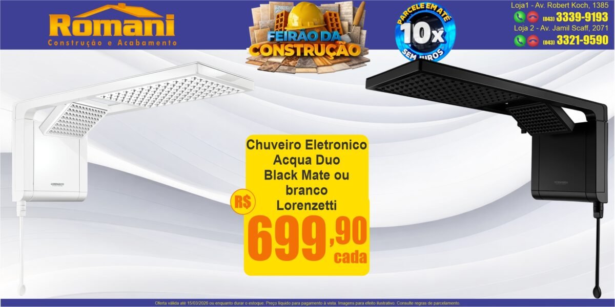 gr_ducha chuveiro acqua duo lorenzetti black mate preto fosco branco promocao barato