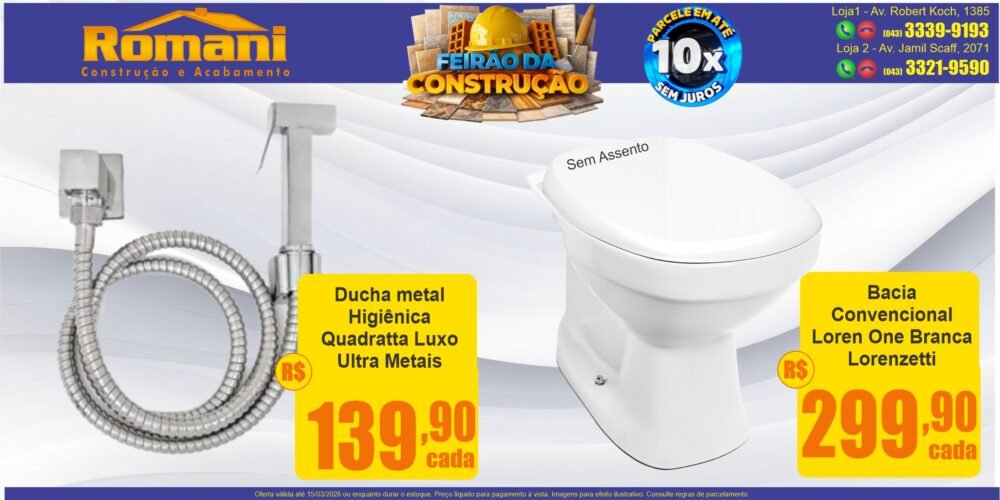 gr_ducha higienica metal luxo quadrada ultra promocao barato + bacia loren one loprenzetti