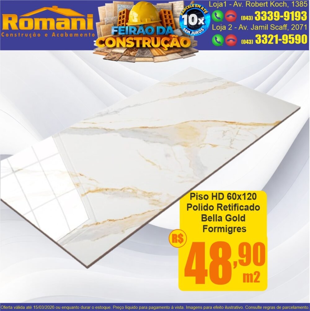 piso extra polido 60x120 bella gold retificado formigres barato promocao oferta