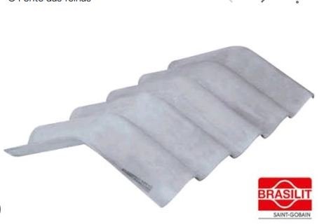 CUMEEIRA PARA TELHA ONDULADA 6MM 1,10M 20G BRASILIT