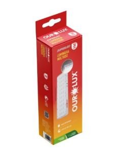LUMINARIA EMERGENCIA MULT 30 LED OUROLUX SUPERLED 01986A