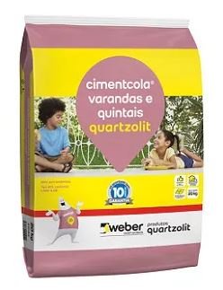 ARGAMASSA ACII VARANDAS E QUINTAIS 20KG QUARTZOLIT