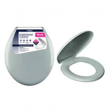 ASSENTO SANITARIO ALMOFADADO PLAST CLASSIC CINZA ATLAS