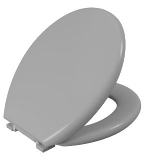 ASSENTO SANITARIO ALMOFADADO CINZA CZ2 ASTRA TPK/AS