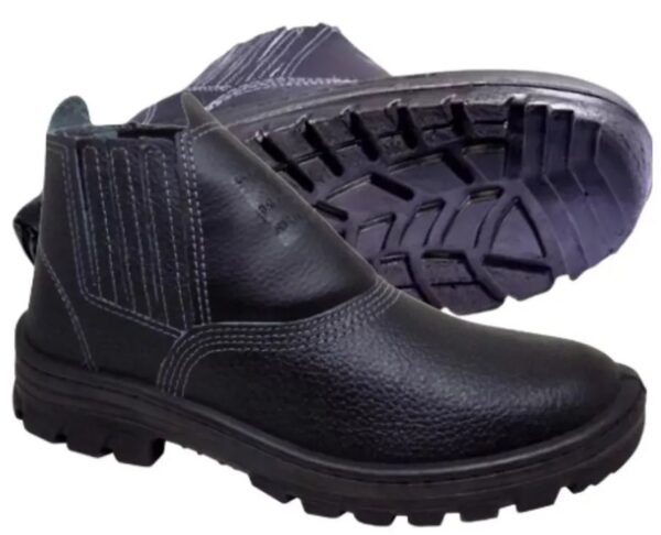 BOTINA ELASTICO SEGURANÇA 46 C/ BICO PVC CARTOM