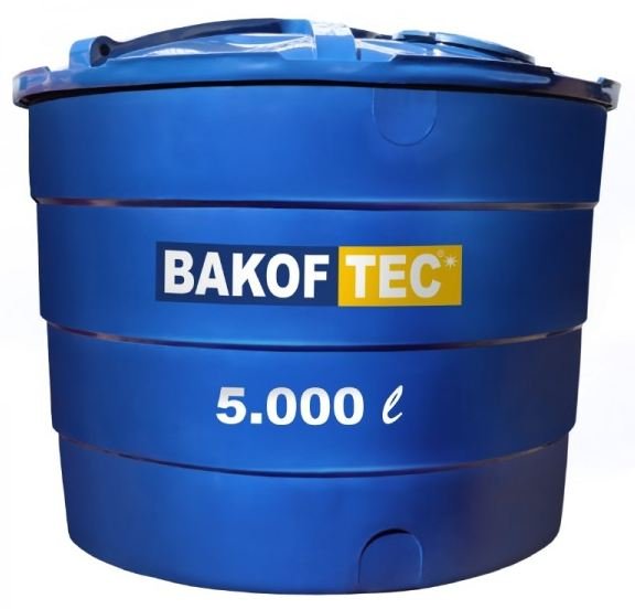 CAIXA D'AGUA 5000L (5.000L) POLIETILENO COM TAMPA BAKOFF