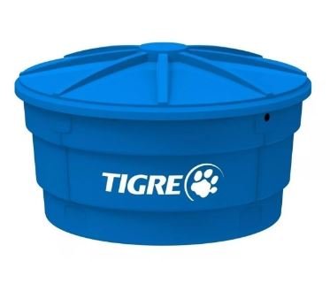 CAIXA D'AGUA C/TAMPA 500L TIGRE