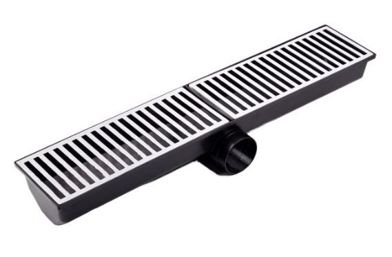 CAIXA COLETORA COM GRELHA DE ALUMINIO 20X100 BREC