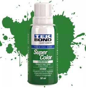 CORANTE LIQUIDO SUPER COLOR 50ML VERDE TEKBOND