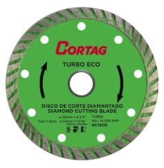 DISCO DIAMANTADO TURBO ECCO 110MM CORTAG 60598