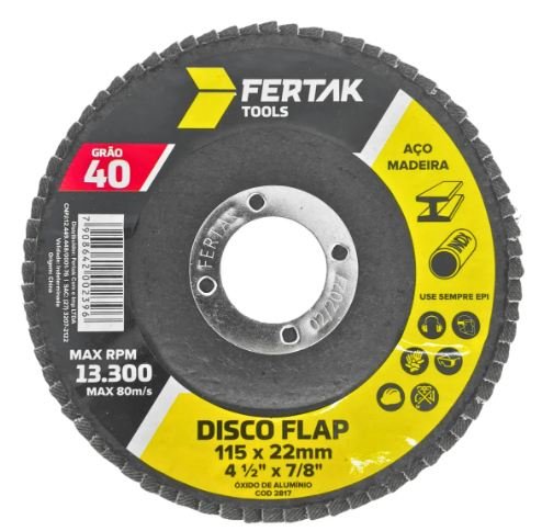 DISCO FLAP 115MM 4.1/2 G 40 FERTAK 2817