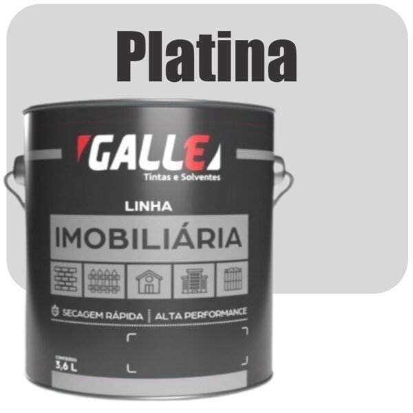 ESMALTE SINTETICO SECAGEM RAPIDA BRILHANTE 3,6L PLATINA GALLE
