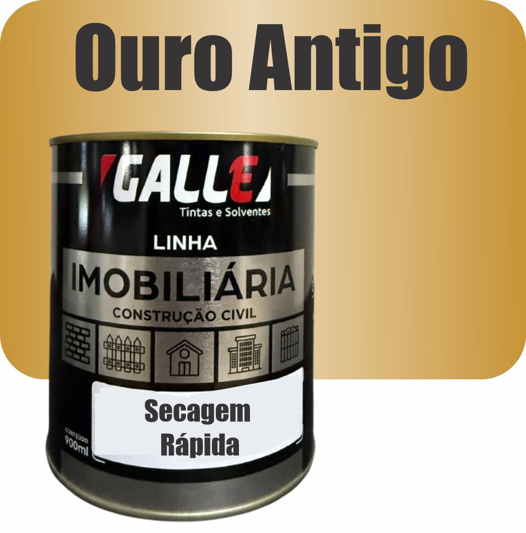 82836562-1438-4221-8f3e-042d6cfa9c69 ESMALTE SINTETICO SECAGEM RAPIDA METALICO 0,9L OURO ANTIGO GALLE