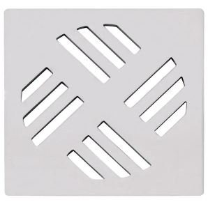 GRELHA QUADRADA CROMADA 9,4X9,4CM ASTRA GR14