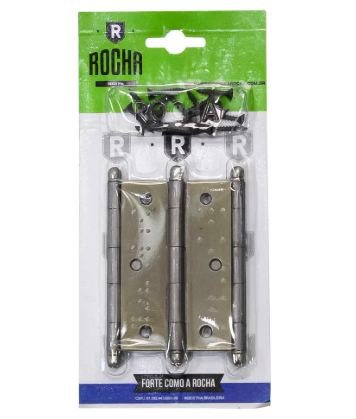 JG DOBRADIÇA PORTA BOLA 3.1/2 3PCS ROCHA FC 1033 S1033FC-3 3.1/2
