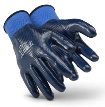 LUVA NITRIL WAVE AZUL TAM.8 (M) SUPER SAFETY