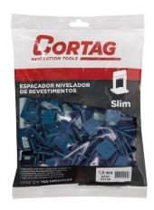 ESPAÇADOR NIVELADOR PISO SLIM CORTAG 1,0MM PACOTE C/100 61534