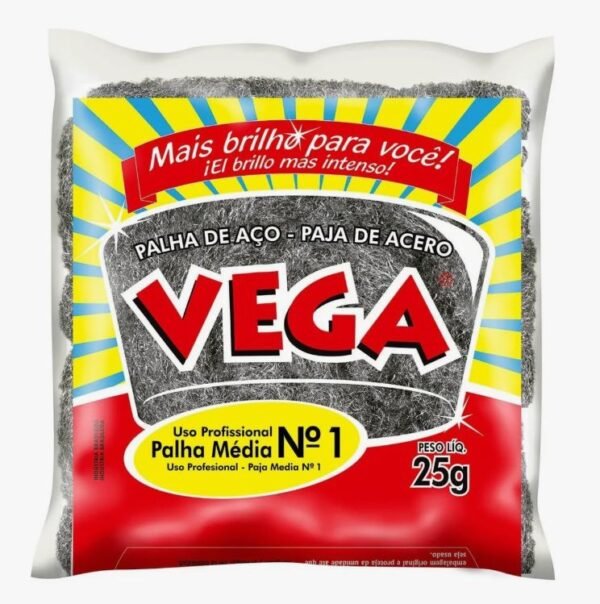 PALHA AÇO N.1 25G VEGA