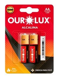 PILHA ALCALINA AA 2UN OUROLUX 27305