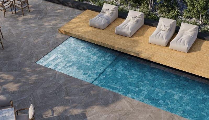 PORCELANATO KOTEL TITANIO 61X61 GRANILHADO RT GAUDI (2,23)