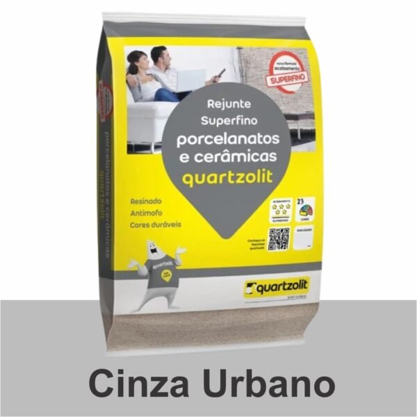 REJUNTE PORCELANATO FLEX 5KG CINZA URBANO QUARTZOLIT