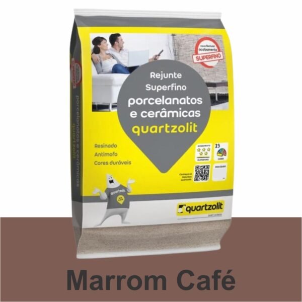 REJUNTE PORCELANATO FLEX 1KG MARROM CAFE QUARTZOLIT