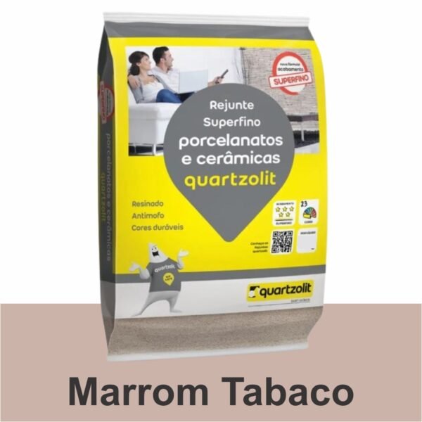 REJUNTE PORCELANATO FLEX 1KG MARROM TABACO QUARTZOLIT