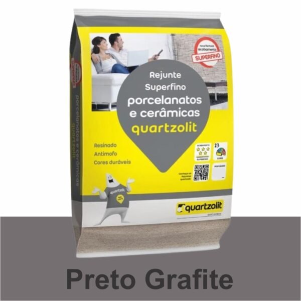 REJUNTE PORCELANATO FLEX 5KG PRETO GRAFITE QUARTZOLIT