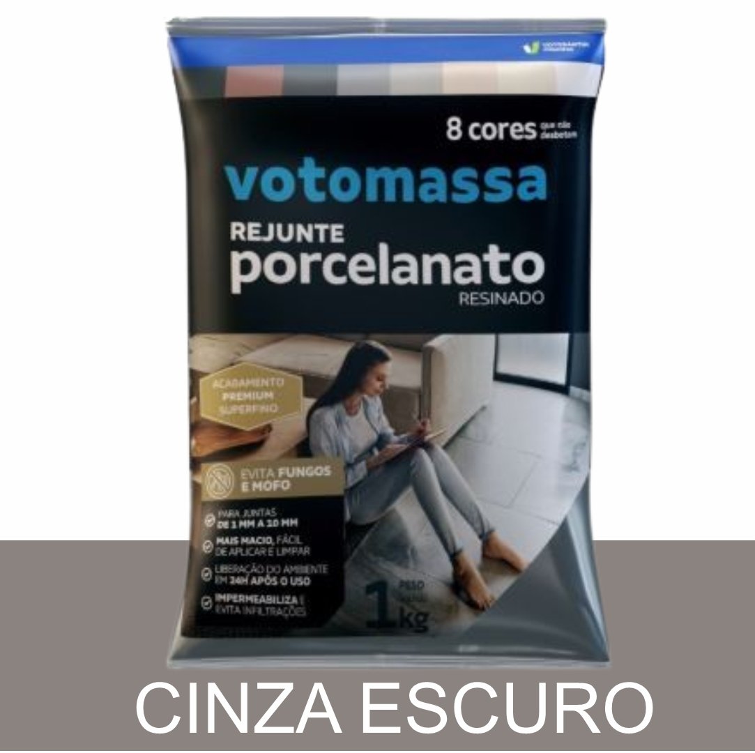 509c6188-33fb-49ee-91d6-ab75195240d8 REJUNTE PORCELANATO RESINADO VOTORAN CINZA ESCURO 1KG#