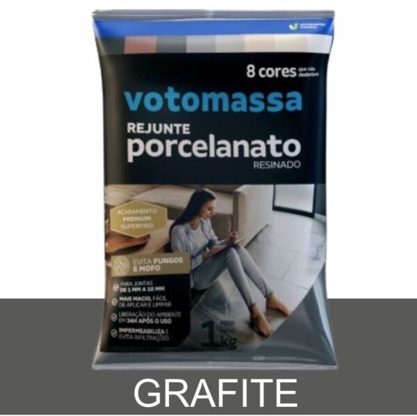 REJUNTE PORCELANATO RESINADO VOTORAN GRAFITE 1KG#