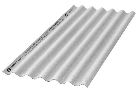 TELHA ONDULADA FIBROCIM. 3,66 X 1,10 6MM CONFIBRA*