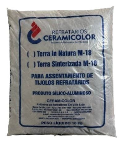 TERRA REFRATARIA M18 PACOTE 10KG CERAMICOLOR REFRATARIOS / REFRAMA