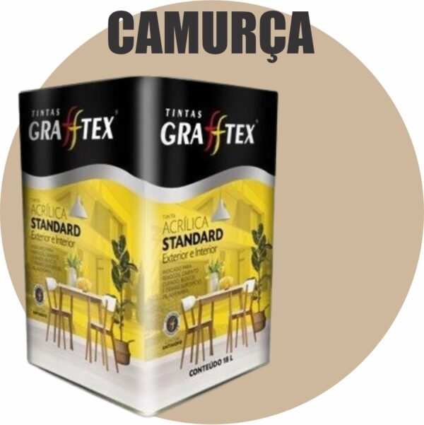 TINTA ACRILICA FOSCA STANDARD INT/EXT 18L CAMURÇA GRAFFTEX