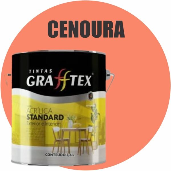 TINTA ACRILICA FOSCA STANDARD INT/EXT 3,6L CENOURA GRAFFTEX