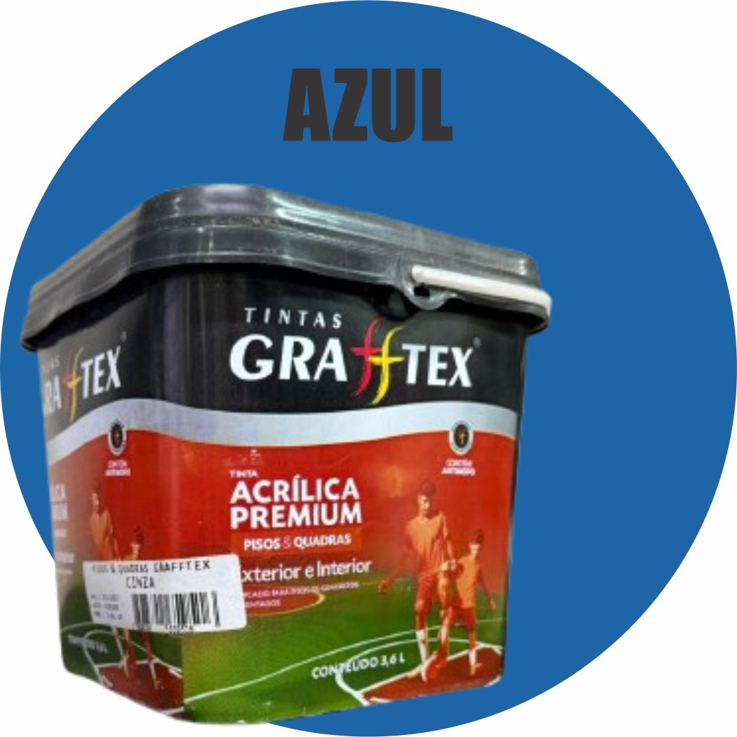 093d21a2-8002-4620-a880-aa37f8cd40e5 TINTA ACRILICA FOSCA PISOS E QUADRAS PREMIUM 3,6L AZUL GRAFFTEX