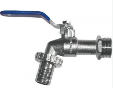 TORNEIRA ESFERA PARA JARDIM 1/2 ZAMAK COM BICO - ULTRA METAIS 004530