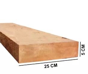 VIGA PRANCHA CAMBARA 5X25 APARELHADA