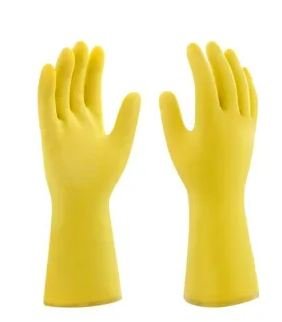 LUVA LATEX AMARELA T. 9 (G) - PLASTCOR