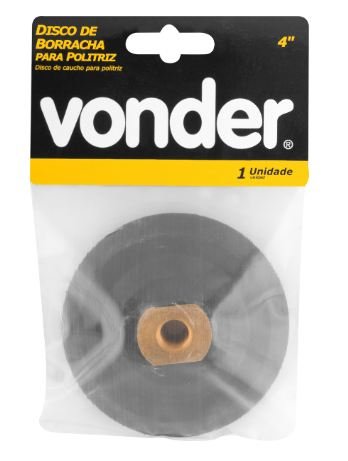 DISCO BORRACHA 4" PARA POLITRIZ VELCRO VONDER 6099004000