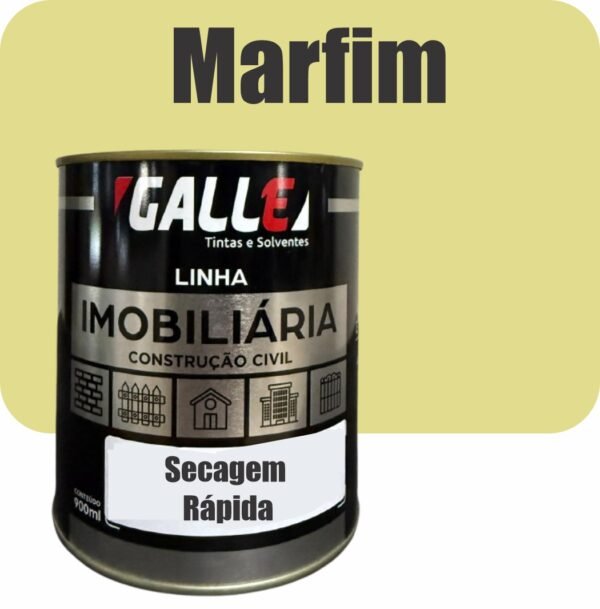 ESMALTE SINTETICO SECAGEM RAPIDA BRILHANTE 0,9L MARFIM GALLE