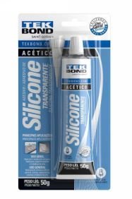 COLA SILICONE 50G TRANSPARENTE ACETICO TEKBOND