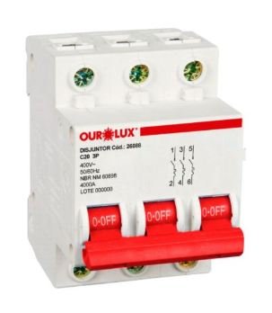 DISJUNTOR DIN TRIP 3X20A (C) OUROLUX 26088